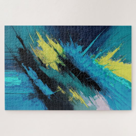 Abstrakte Bio Malerei Puzzle (Horizontal)