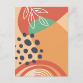 Abstrakte Bio moderne Kunst Postkarte (Vorderseite)