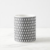 Abstrakte Black Circles Kaffeetasse (Mittel)