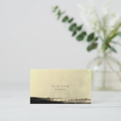 Abstrakte Black Gold Yellow Terminkarte (Stehend Vorderseite)