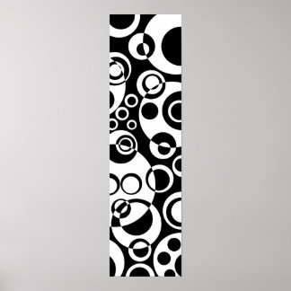 Abstrakte Blasen 01 - B&W Poster