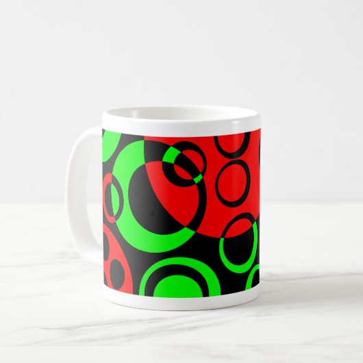 Abstrakte Blasen 01 Kaffeetasse (Vorderseite Links)