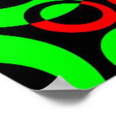 Abstrakte Blasen 01 Poster (Ecke)