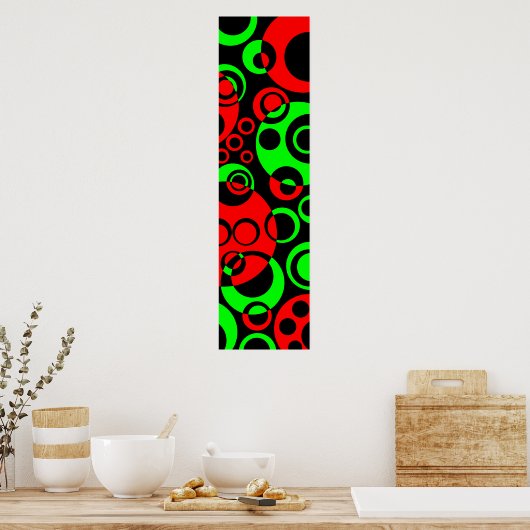 Abstrakte Blasen 01 Poster (Küche)