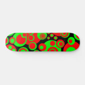 Abstrakte Blasen 01 - Retro Skateboard (Horizontal)