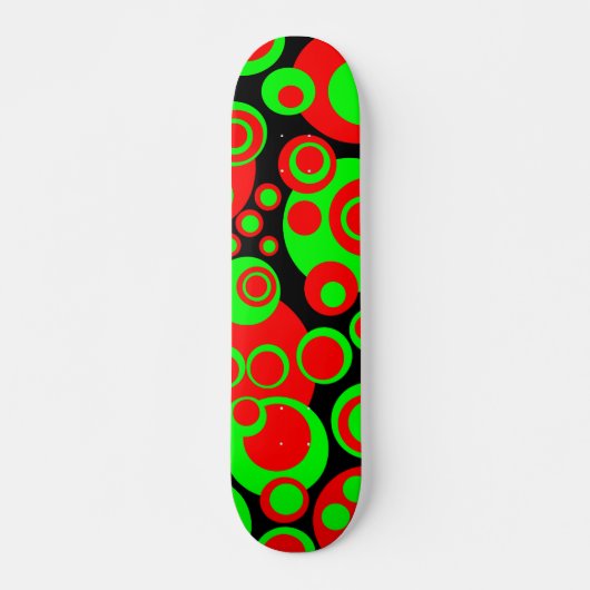 Abstrakte Blasen 01 Skateboard (Vorne)