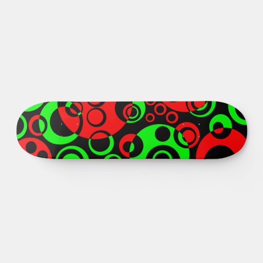 Abstrakte Blasen 01 - V2 - Retro Skateboard (Horizontal)