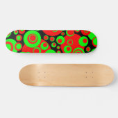 Abstrakte Blasen 02 - Retro Skateboard (Horizontal)