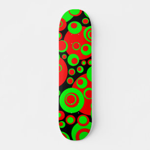 Abstrakte Blasen 02 - Retro Skateboard