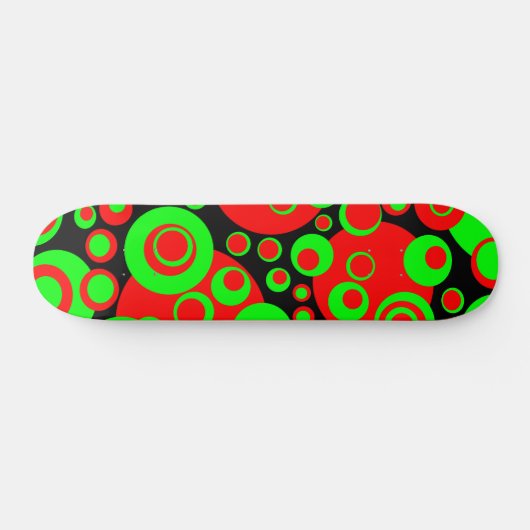 Abstrakte Blasen 02 Skateboard (Horizontal)