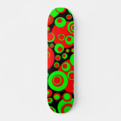 Abstrakte Blasen 02 Skateboard (Vorne)