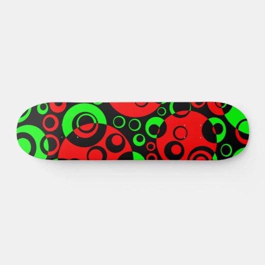 Abstrakte Blasen 02 - V2 - Retro Skateboard (Horizontal)