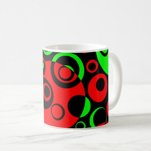 Abstrakte Blasen 03 Kaffeetasse (VorderseiteRechts)