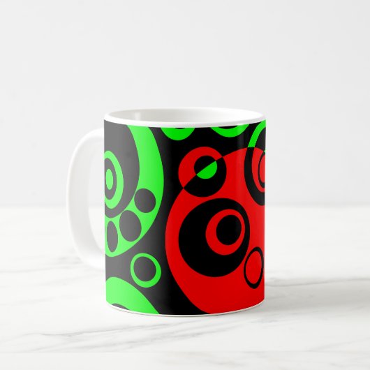 Abstrakte Blasen 03 Kaffeetasse (Vorderseite Links)