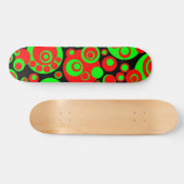 Abstrakte Blasen 03 - Retro Skateboard (Horizontal)