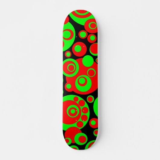 Abstrakte Blasen 03 - Retro Skateboard (Vorne)