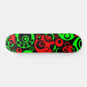 Abstrakte Blasen 03 - V2 - Retro Skateboard (Horizontal)