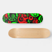 Abstrakte Blasen 03 - V2 - Retro Skateboard (Horizontal)