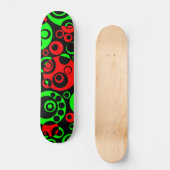 Abstrakte Blasen 03 - V2 - Retro Skateboard (Vorderseite)