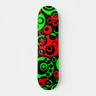 Abstrakte Blasen 03 - V2 - Retro Skateboard