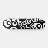Abstrakte Blasen 04 - B/W Skateboard (Horizontal)
