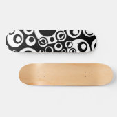 Abstrakte Blasen 04 - B/W Skateboard (Horizontal)
