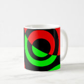Abstrakte Blasen 04 Kaffeetasse (VorderseiteRechts)