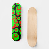 Abstrakte Blasen 04 Skateboard (Vorderseite)