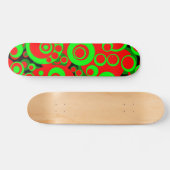 Abstrakte Blasen 05 - Retro Skateboard (Horizontal)