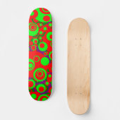 Abstrakte Blasen 06 Skateboard (Vorderseite)