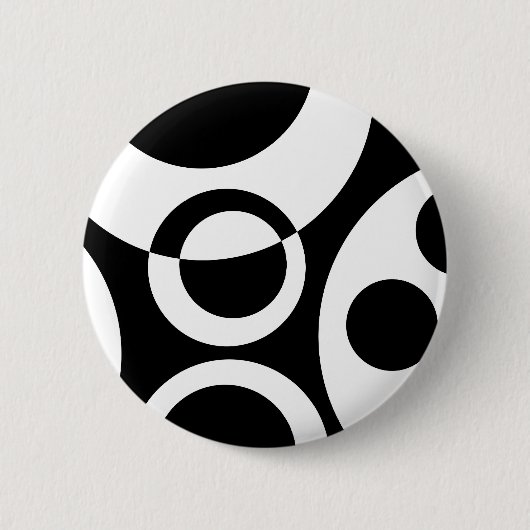Abstrakte Blasen B&W 01 Button (Vorderseite)