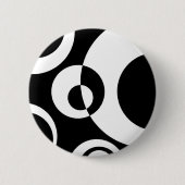 Abstrakte Blasen B&W 02 Button (Vorderseite)