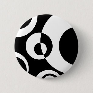 Abstrakte Blasen B&W 02 Button