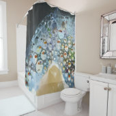 Abstrakte Blasen Duschvorhang (Beispiel)