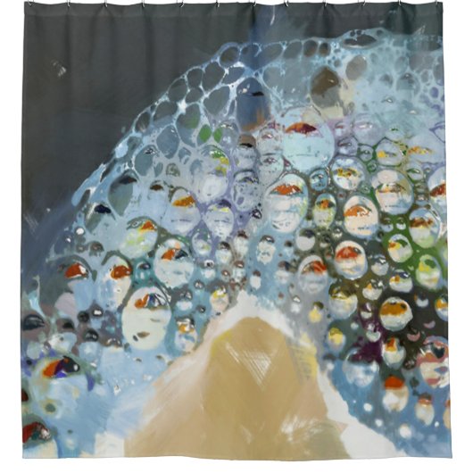 Abstrakte Blasen Duschvorhang (Vorderseite)