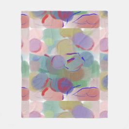 Abstrakte Blasen Fleecedecke