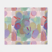 Abstrakte Blasen Fleecedecke (Vorderseite (Horizontal))