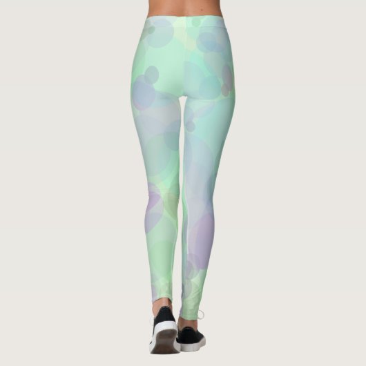 Abstrakte Blasen in den Farben der Wasserpfeife Leggings (Rückseite)