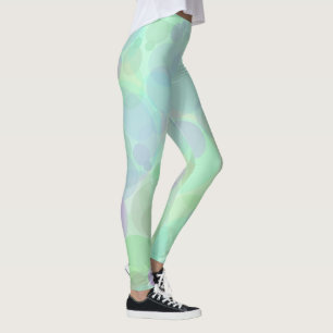 Abstrakte Blasen in den Farben der Wasserpfeife Leggings