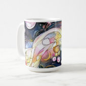 Abstrakte Blasen Kaffeetasse (Vorderseite Links)