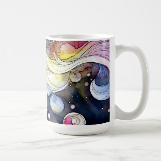 Abstrakte Blasen Kaffeetasse (Rechts)