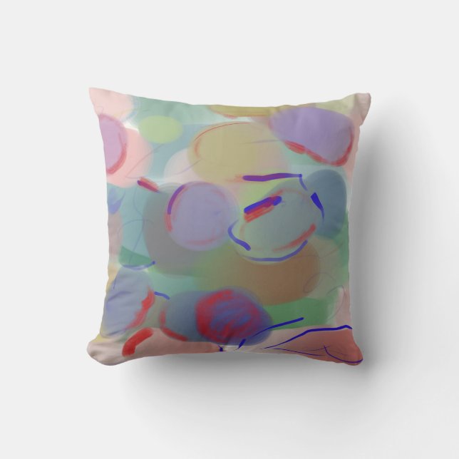 Abstrakte Blasen Kissen (Vorderseite)