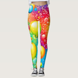 Abstrakte Blasen-Kunst Leggings
