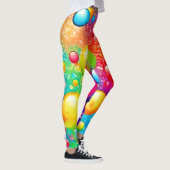 Abstrakte Blasen-Kunst Leggings (Rechts)