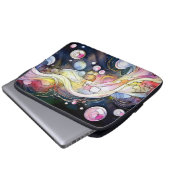 Abstrakte Blasen Laptopschutzhülle (Vorne Knopf)