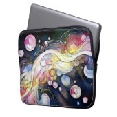 Abstrakte Blasen Laptopschutzhülle (Vorderseite Links)