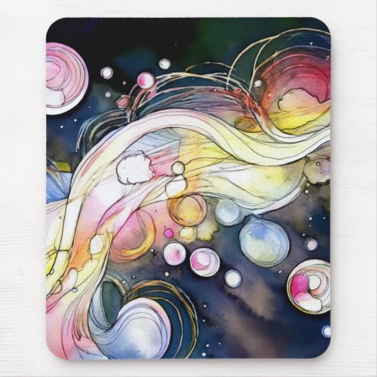 Abstrakte Blasen Mousepad (Vorne)