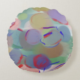 Abstrakte Blasen Rundes Kissen