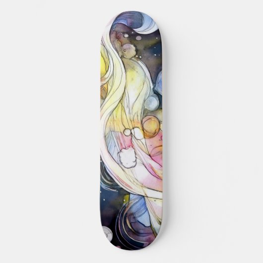 Abstrakte Blasen Skateboard (Vorderseite)