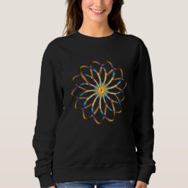 abstrakte blasse Blume Sweatshirt